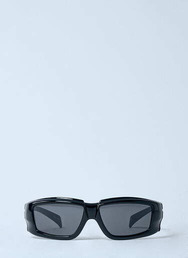 Rectangular Sunglases Rick Owens Rectangular Sunglases Black ris0353002