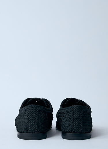 Dolce & Gabbana Woven Derby Shoes Black dol0160007