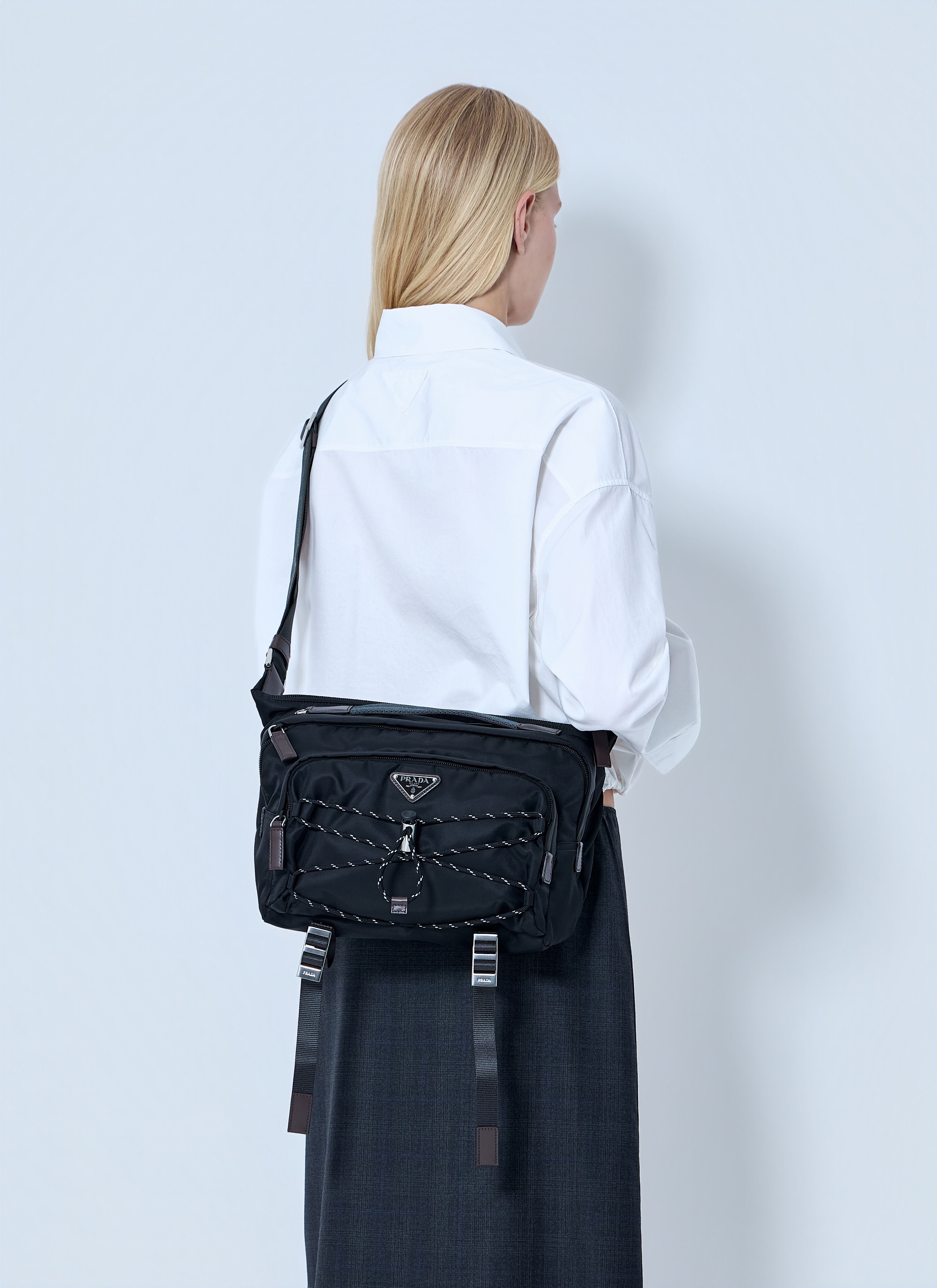 k*k様 PRADA ブラック ボディバッグ Prada Women's' Speedrock Re-Nylon Shoulder Bag in Black | LN-CC®