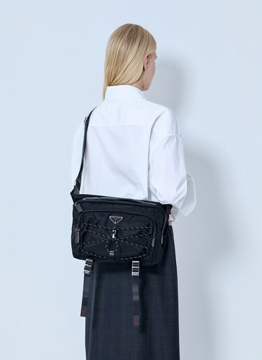 Prada Speedrock Re-Nylon Shoulder Bag Black pra0365002