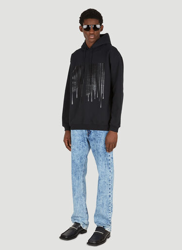 VTMNTS Dripping Barcode Hooded Sweatshirt Black vtm0350011