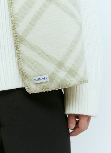 チェックウールスカーフ Burberry チェックウールスカーフ グリーン bur0355001
