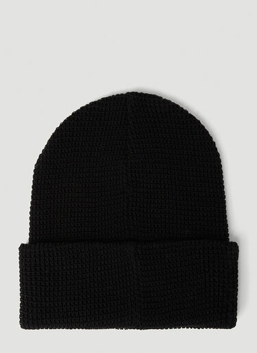 Human Made Waffle Knit Beanie Hat Black hmd0152034