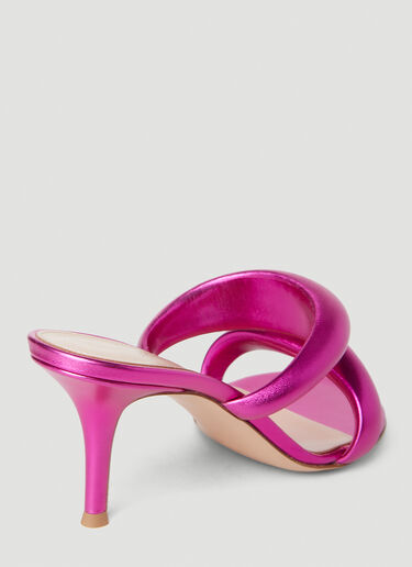 Gianvito Rossi Bijoux Kitten Heel Mules Pink gia0252011