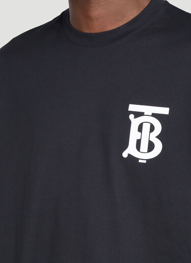 Burberry TB Monogram Long-Sleeved T-Shirt Black bur0139005