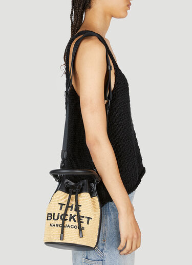 Marc Jacobs Straw Bucket Bag Beige mcj0253026