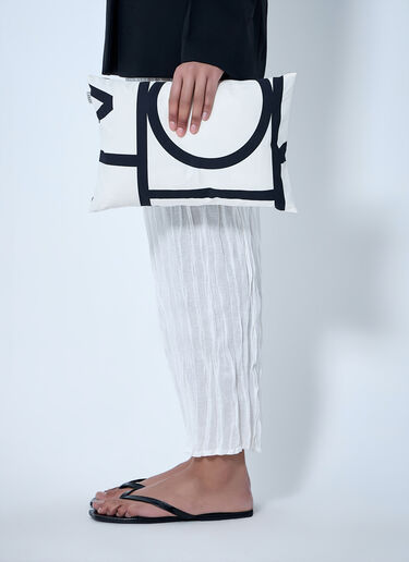 TOTEME Monogram 抱枕 白色 tot0264041