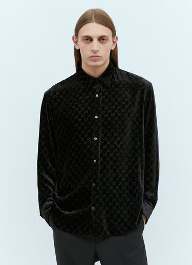 Gucci GG Velvet Shirt Black guc0155041