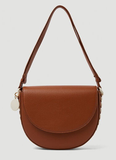 Stella McCartney Frayme Medium Shoulder Bag Brown stm0250041
