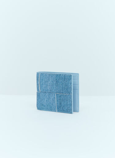 Bottega Veneta Cassette Bi-Fold Wallet Blue bov0156011