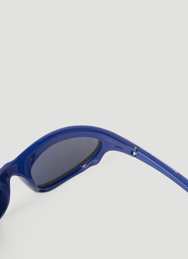 Balenciaga Bat Rectangle Sunglasses Blue bcs0355001