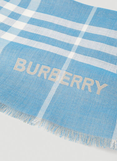 Burberry Check Lightweight Scarf Blue bur0252052