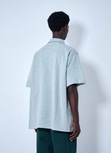 Miu Miu Half-Zip Polo Shirt Grey miu0164031