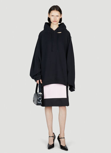 Raf Simons Panelled Midi Skirt Black raf0252005
