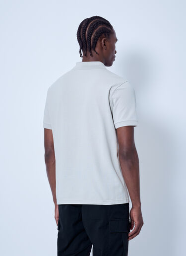 LN-CC® - Moncler: Polo Shirt with Sleeve Logo Patch - Beige Moncler Polo Shirt with Sleeve Logo Patch Beige mon0166020