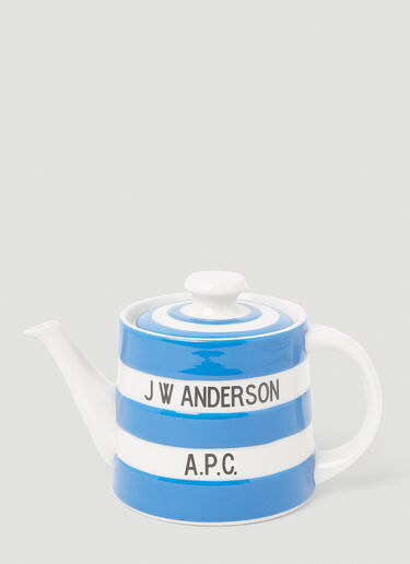 A.P.C. Cornishware x JWA Afternoon Teapot Blue apc0154016