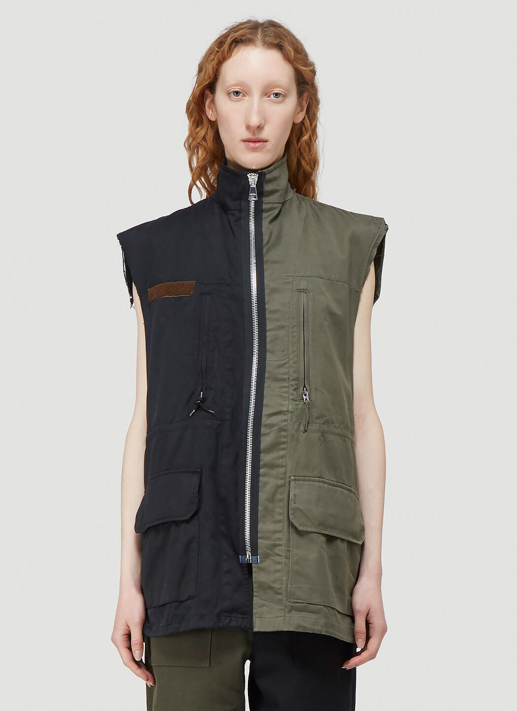 お気に入り Vest Military Split DI)VISION in LN-CC | Green トップス