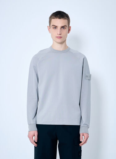 Stone Island Ghost Logo Patch Sweatshirt Grey sto0160043