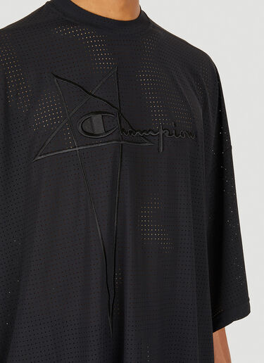 Rick Owens x Champion Tommy Mesh T-Shirt Black roc0148008