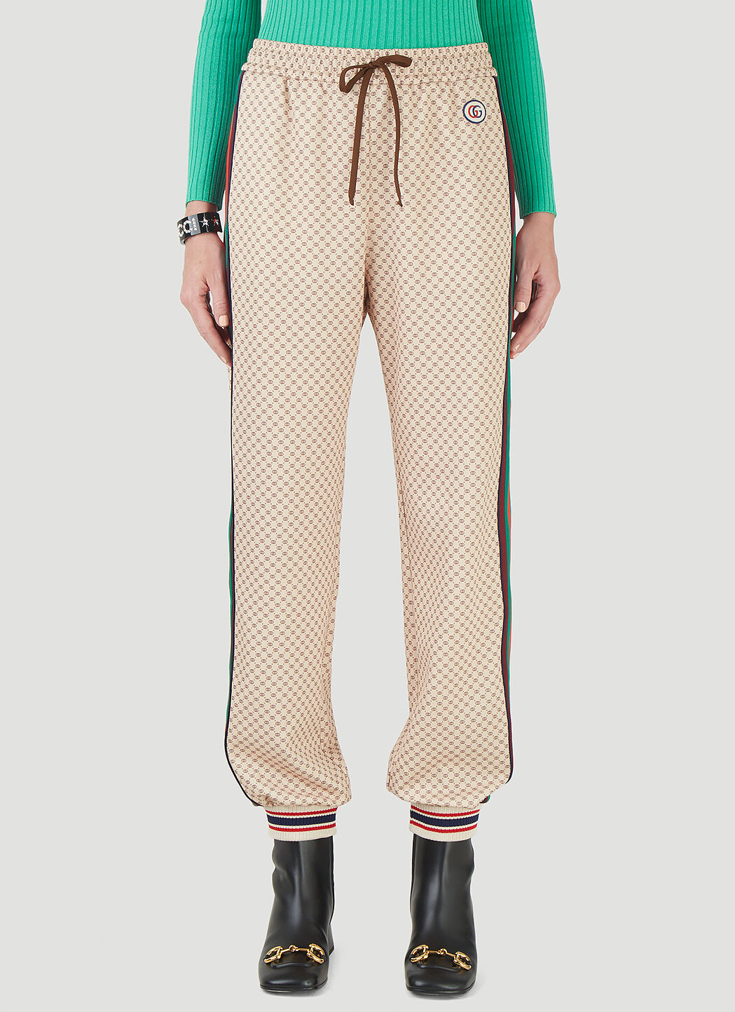 Gucci stripe track best sale pants