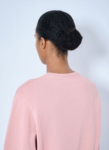 LN-CC® - Acne Studios: Fleece Sweatshirt With Logo - Pink Acne Studios Fleece Sweatshirt With Logo Pink acn0265071