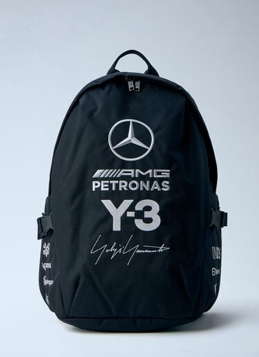 Y-3 MERCEDES Embroidered Logo Backpack Black yyy0364072