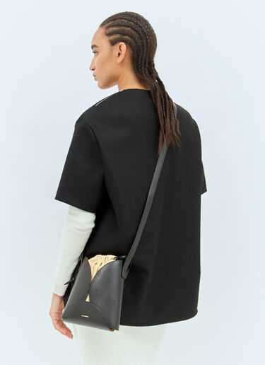 Jil Sander Ellipse Crossbody Bag Black jil0257014