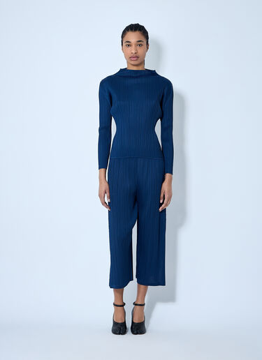 Pleats Please Issey Miyake 褶裥长裤  蓝色 plp0260009