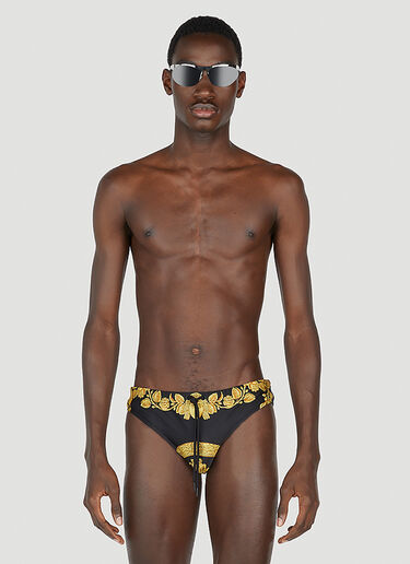 Versace Baroque Swim Briefs Black ver0152001