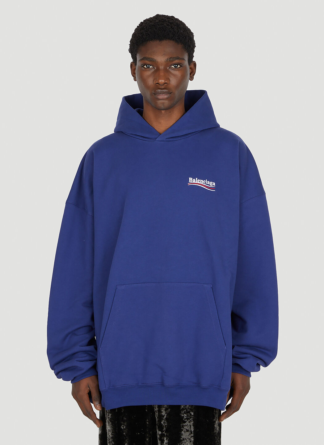 Balenciaga campaign outlet hoodie blue
