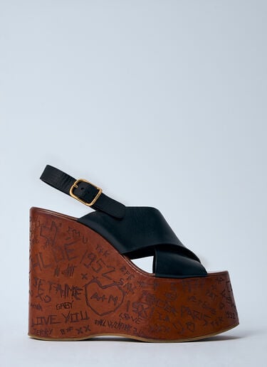 Chloé Maxime Wedge Sandal Black chl0257042
