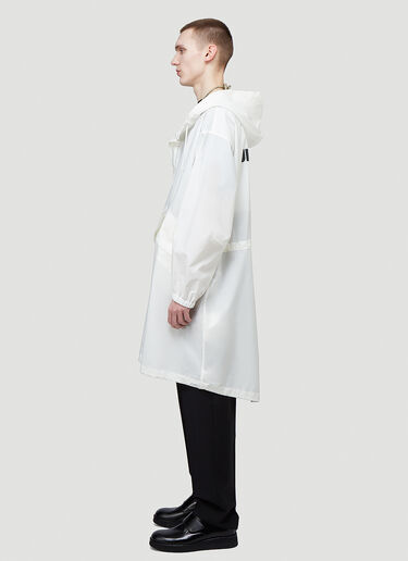 Jil Sander Essential Water-Repellent Coat White jil0143056