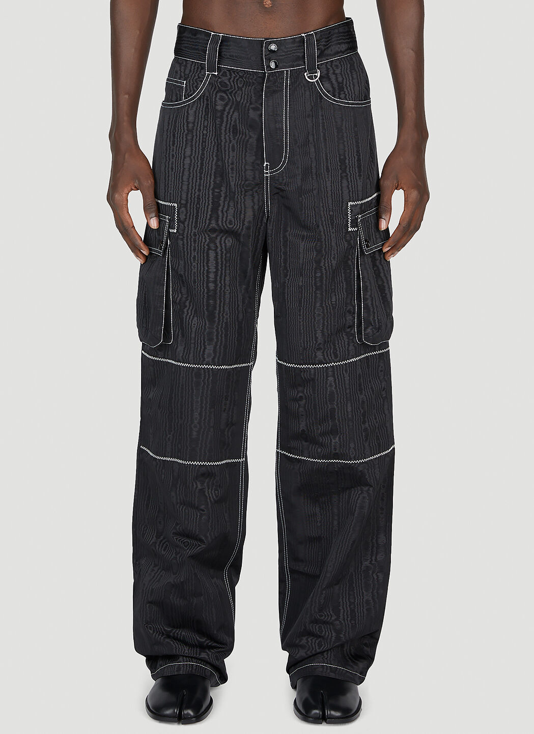 Marine Serre Reversible Cargo Pants in Black LN CC