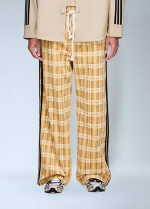 adidas x Song For The Mute Check Logo Motif Track Pants Beige asf0362061