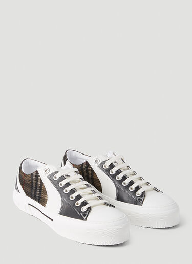Burberry 复古格纹运动鞋 黑 bur0152009