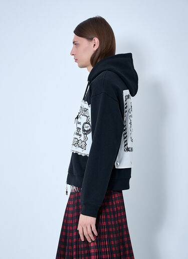 Chopova Lowena Emotional Napkin Hooded Sweatshirt Black cho0360009