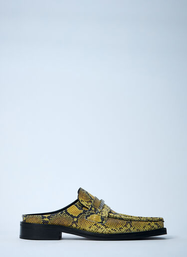 Martine Rose Loafer Mules Yellow mtr0159016