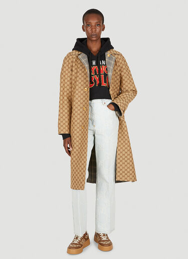 Embellished Cropped Hooded Sweatshirt Gucci Embellished Cropped Hooded Sweatshirt Black guc0250058