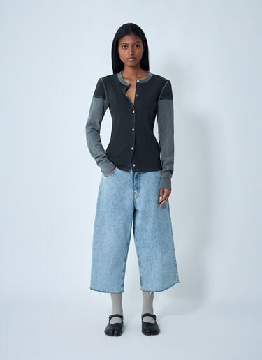 OUR LEGACY Layered Button-Down Cardigan Grey our0262021