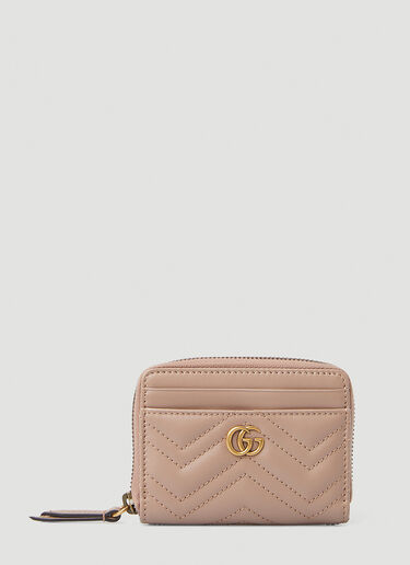 Gucci GG Marmont Quilted Card Holder Light Pink guc0247281