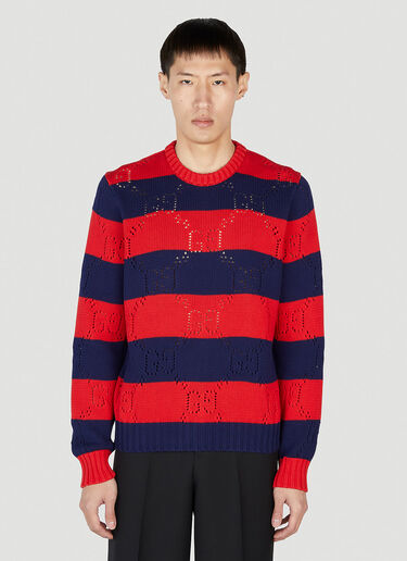 Gucci Striped Sweater Red guc0152046