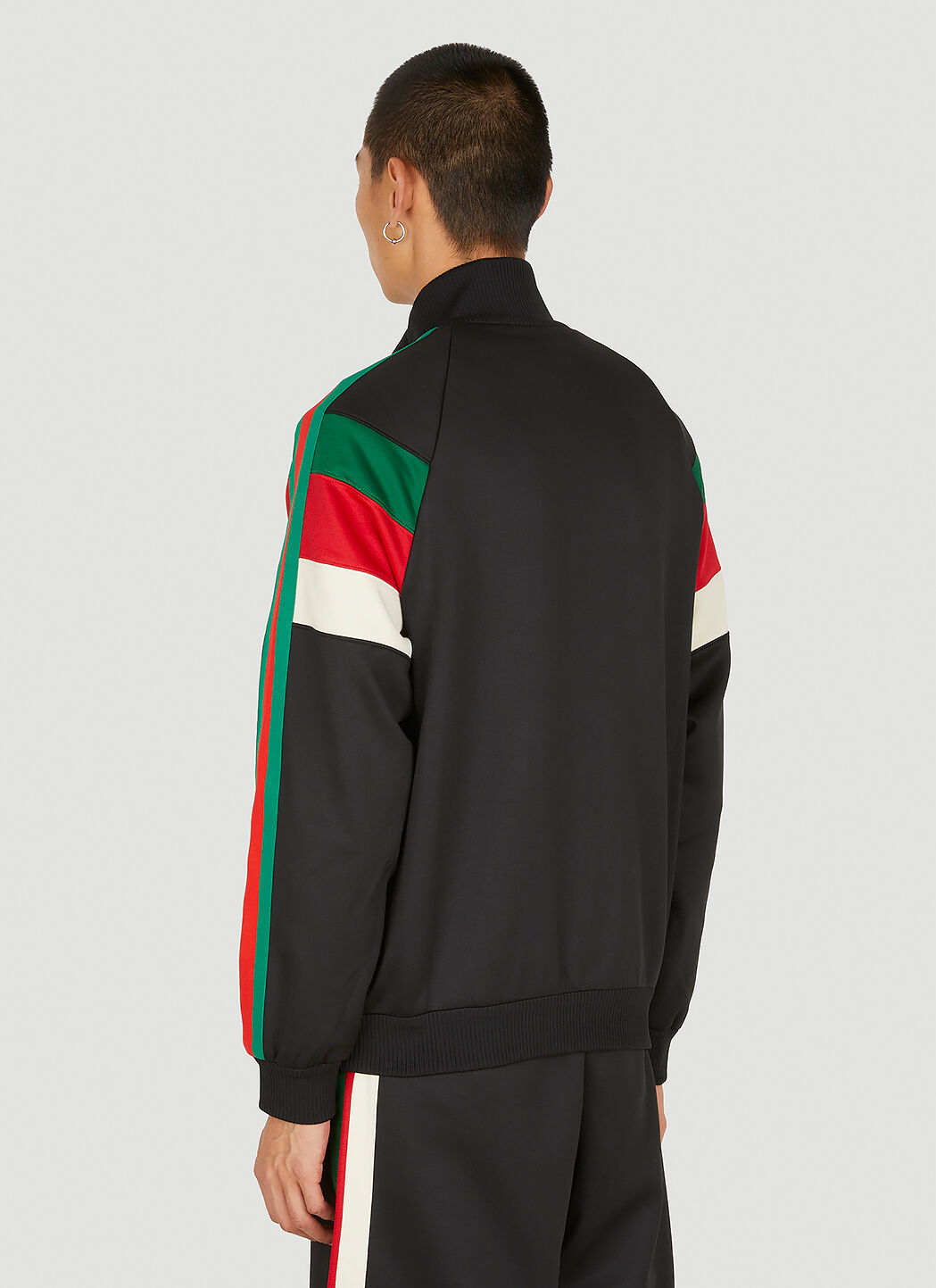 Gucci Stripe Track Jacket in Black LN CC