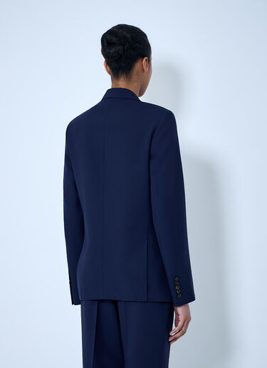 Dries Van Noten Double-Breasted Wool Blazer Navy dvn0264006