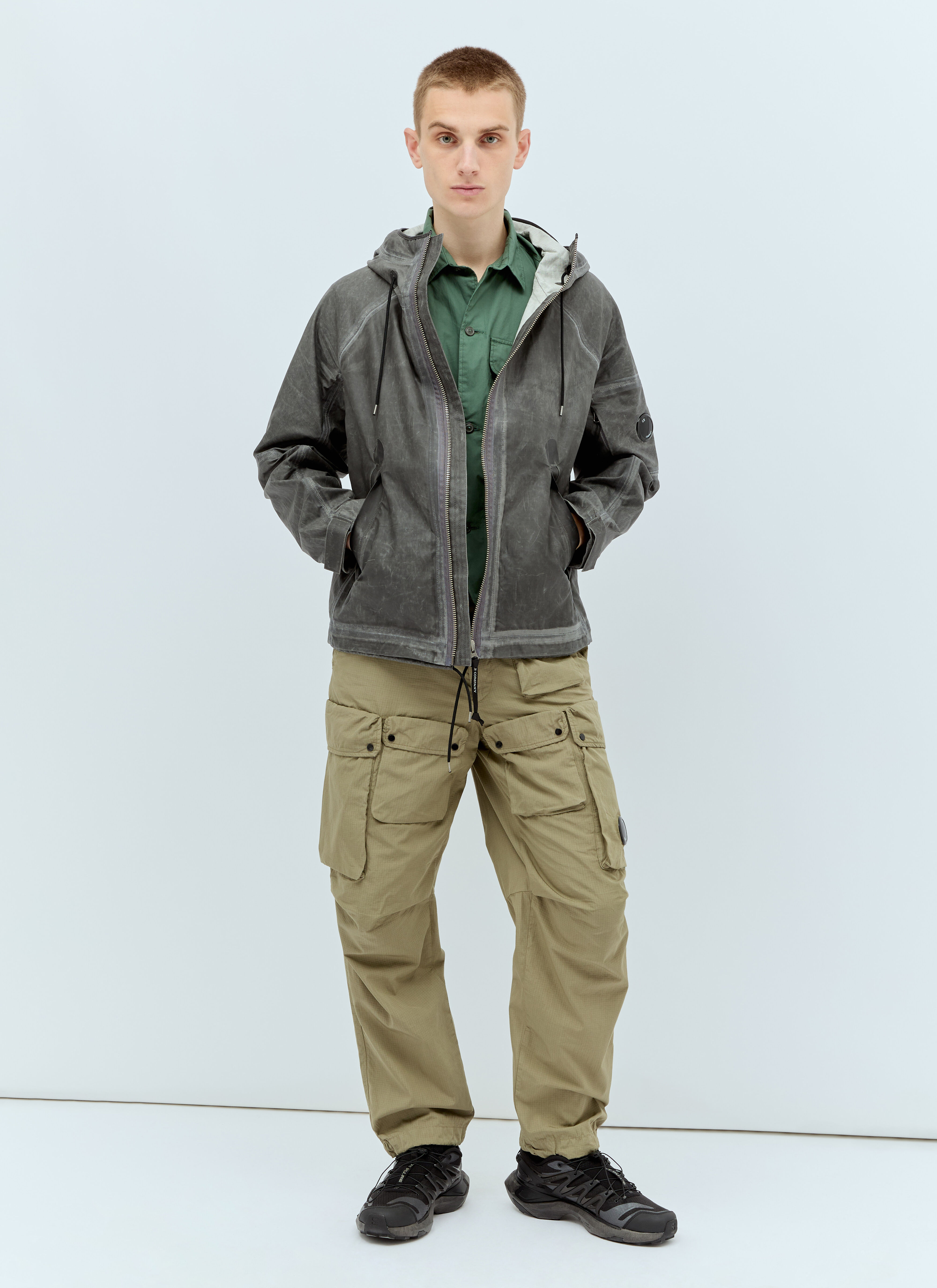 C.P. Company Men's' Two Hooded Jacket in Grey | LN-CC®