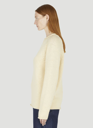 Sky High Farm Logo Embroidered Sweater Cream skh0348017