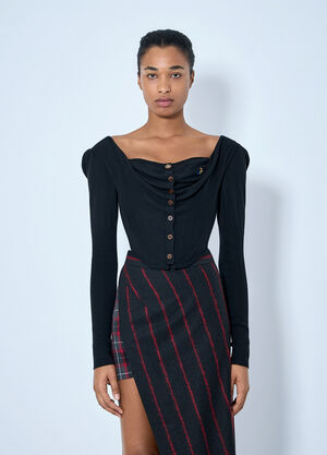 Vivienne Westwood Bea Corset Cardi Black vvw0265021