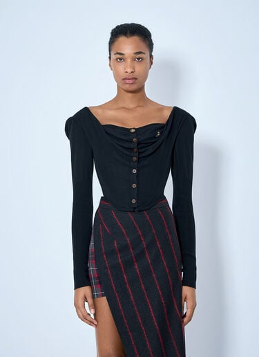 LN-CC® - Vivienne Westwood: Bea Corset Cardi - Black Vivienne Westwood Bea Corset Cardi Black vvw0265021