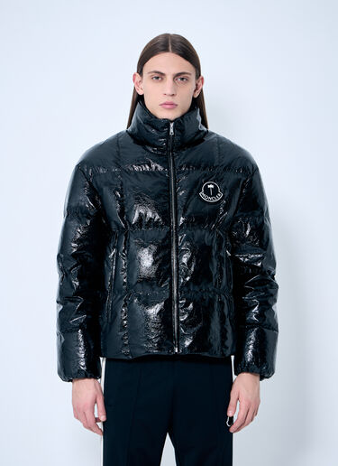 8 Moncler Palm Angels Simoom Short Down Jacket Black mpa0359003