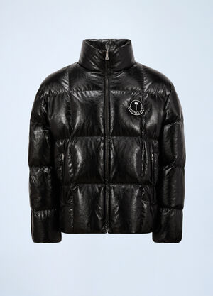 8 Moncler Palm Angels Simoom Short Down Jacket Black mpa0259001
