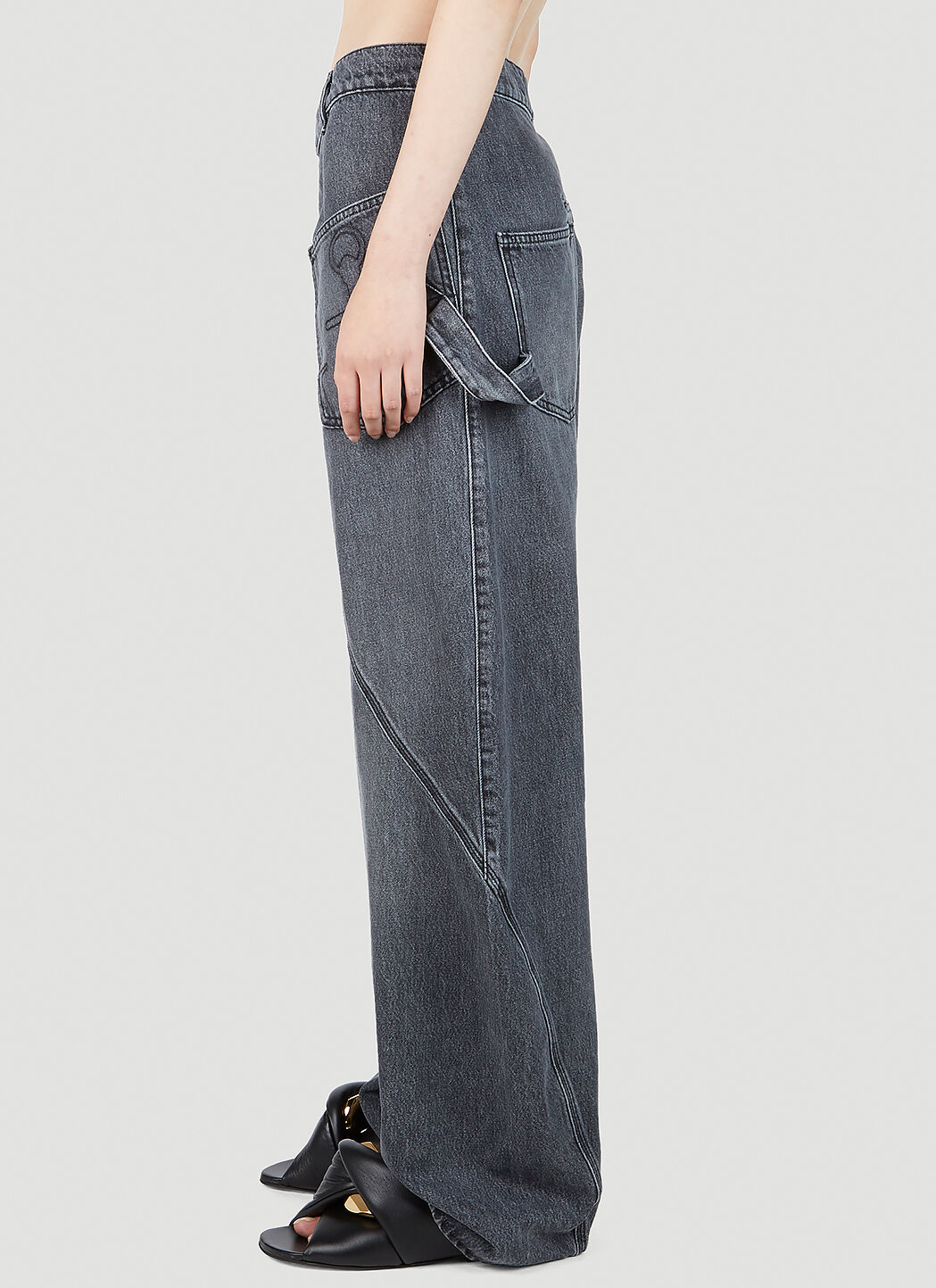 JW Anderson Twisted Workwear Jeans in Grey | LN-CC
